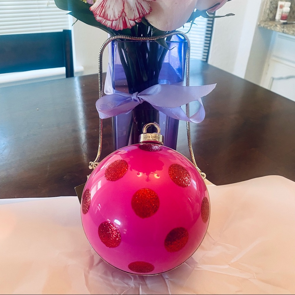 Kate spade dot ornament clutch